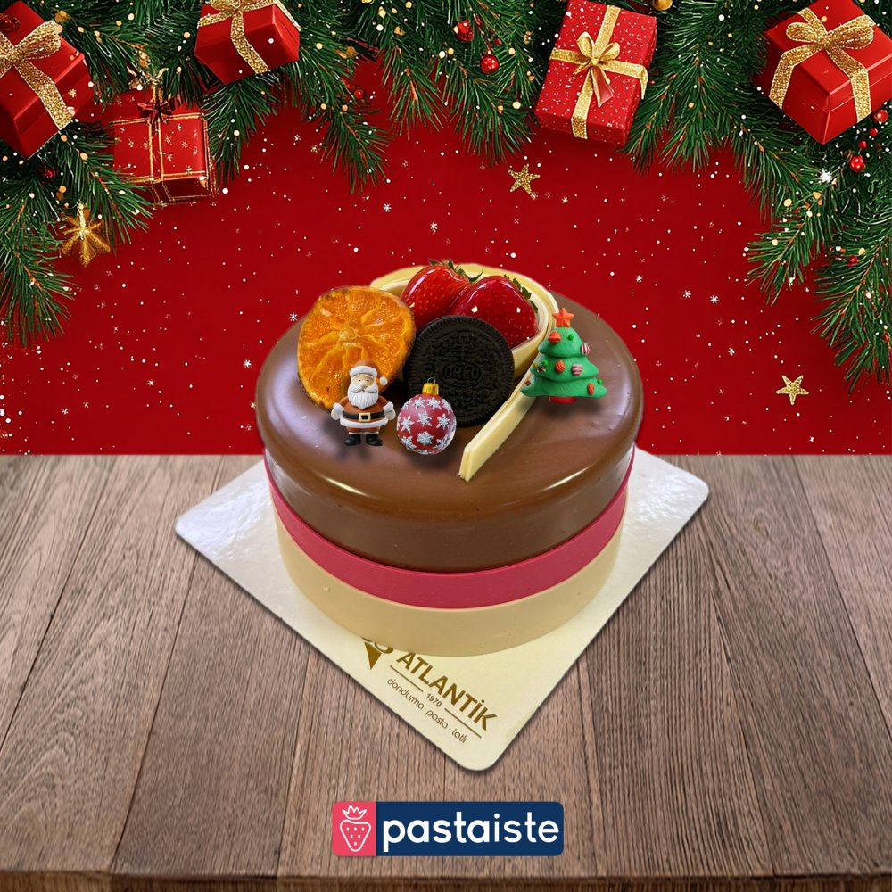 Yılbaşı Çikolata-Çilek Pasta